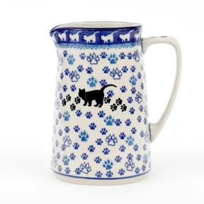 Dzbanek ceramiczny G46 1,3l <br> 1771X Czarny kot